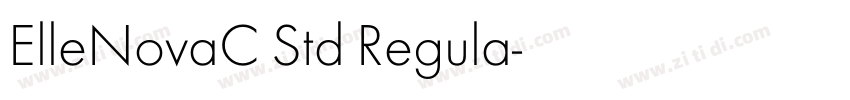 ElleNovaC Std Regula字体转换